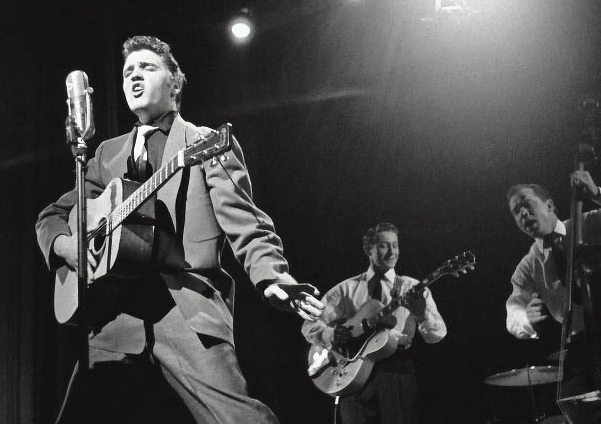 Elvis Presley Framed Photo Print on TV 1956