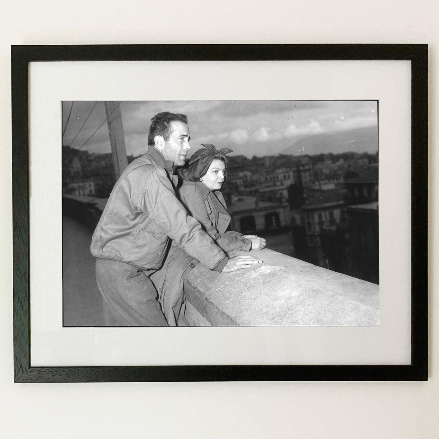 Humphrey Bogart and Wife in Naples 1943