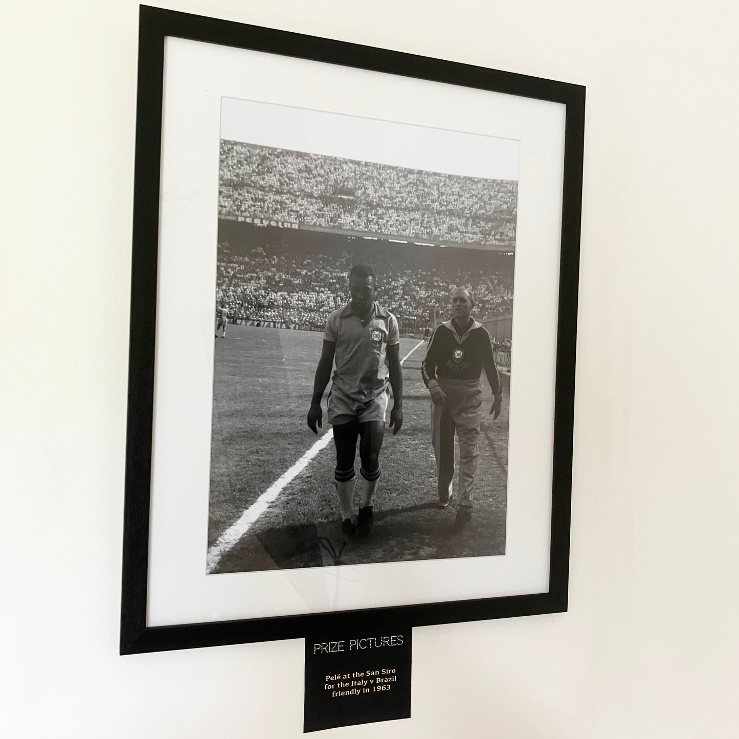 Pele at the San Siro for Football Friendly 1963