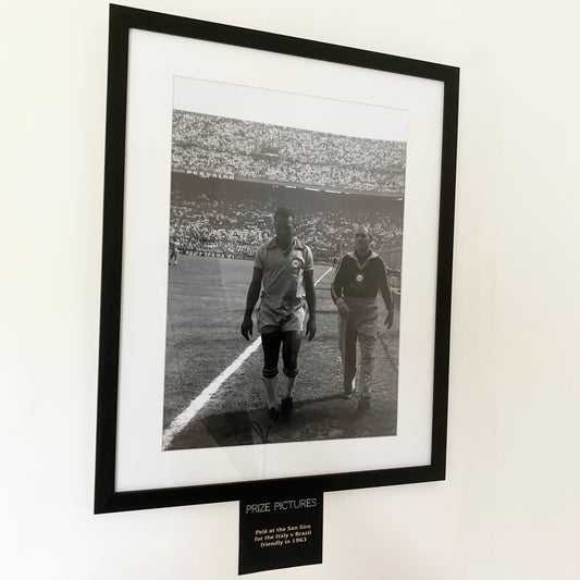 Pele at the San Siro for Football Friendly 1963