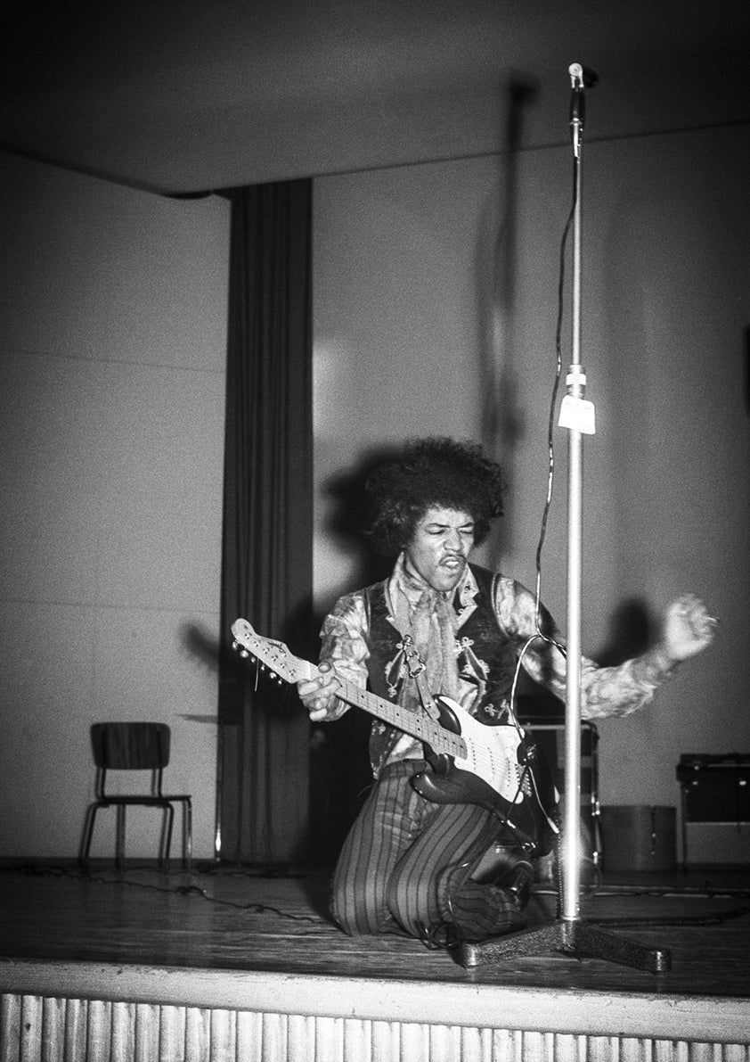 Jimi Hendrix Framed Photo Print on Stage 1967