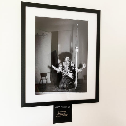 Jimi Hendrix Framed Photo Print on Stage 1967