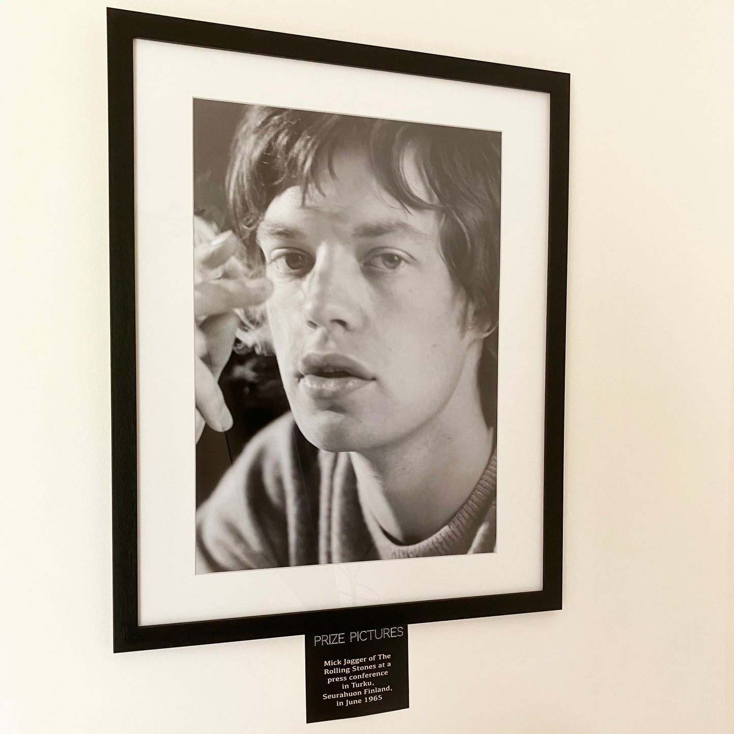 Mick Jagger Framed Photo Print in Finland 1965