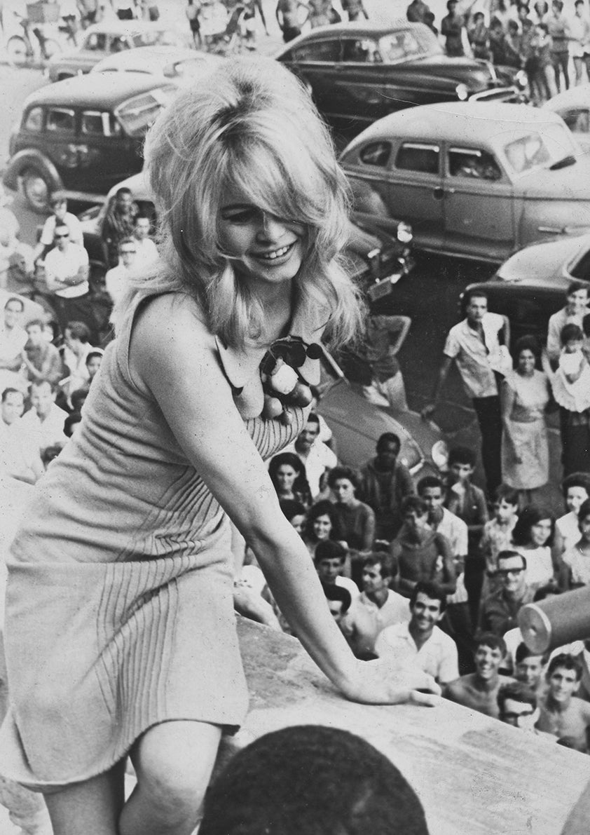 Brigitte Bardot during her visit to Buzios, Brazil in 1964.