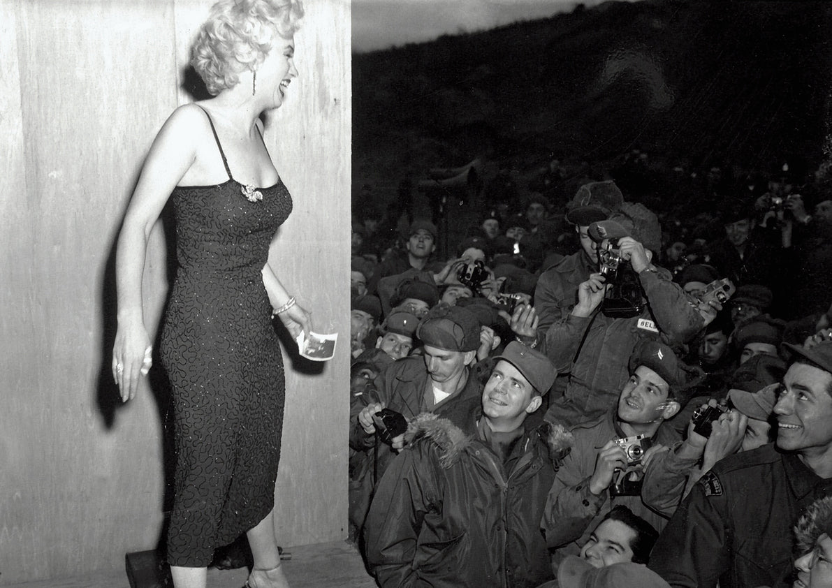 Marilyn Marilyn Framed Photo Print in Korea for the Troops 1954