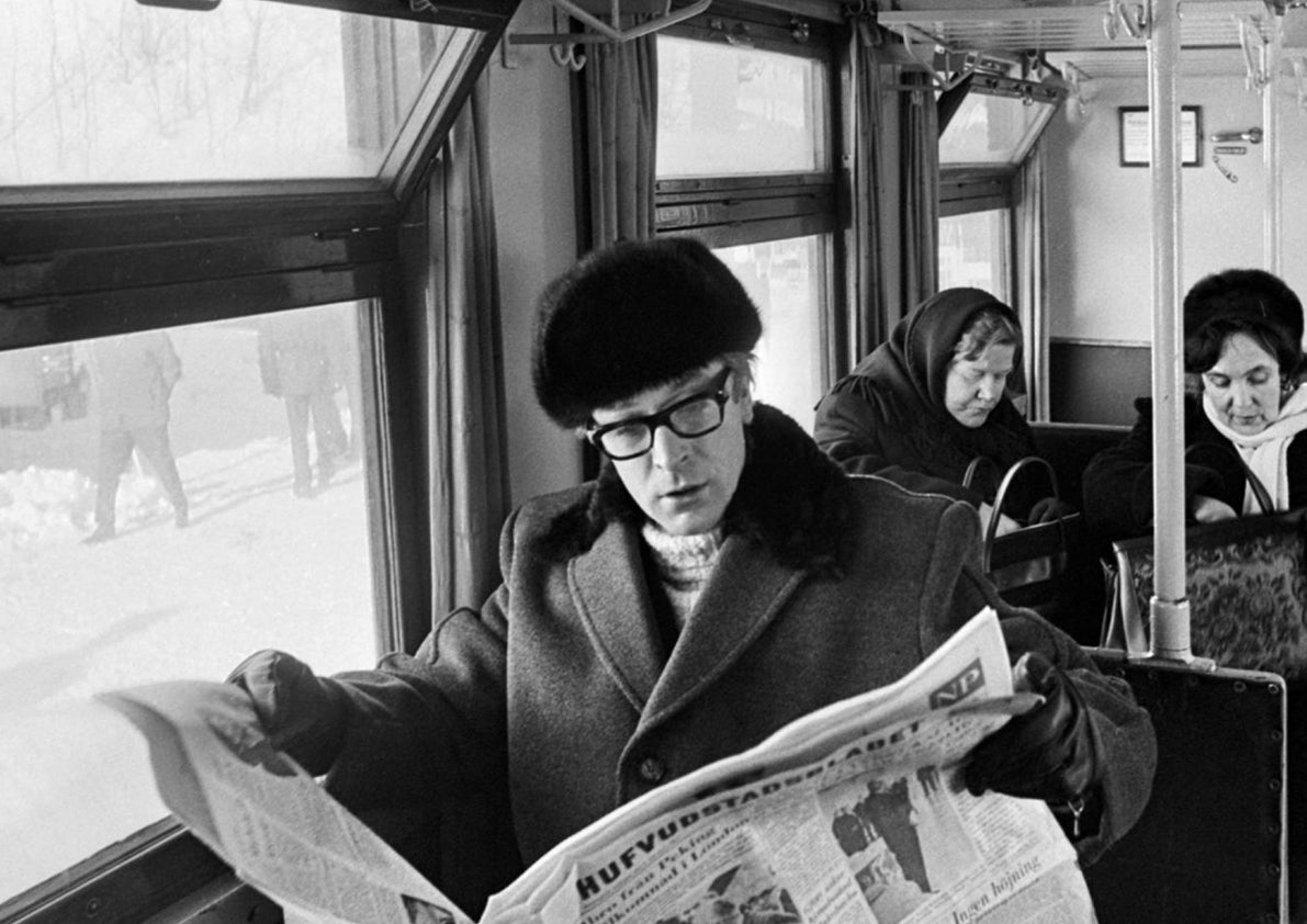 Michael Caine Framed Photo Print in Helsinki in 1967