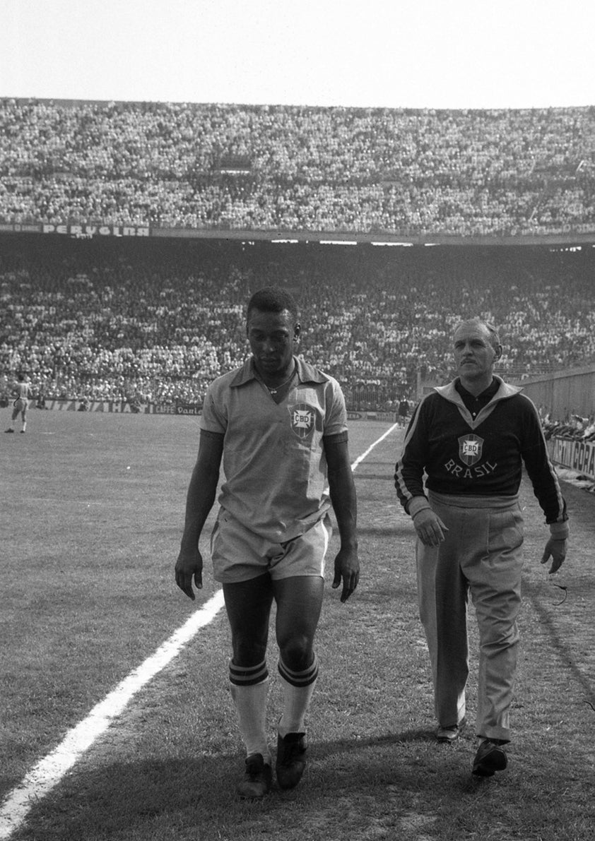 Pele at the San Siro for Football Friendly 1963